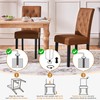 Yaheetech Upholstered Dining Chairs Set of 2 Modern Leather Parsons