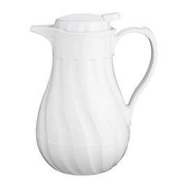 Olympia Olympia Insulated Swirl Jug White - 1.2Ltr 40.57fl oz