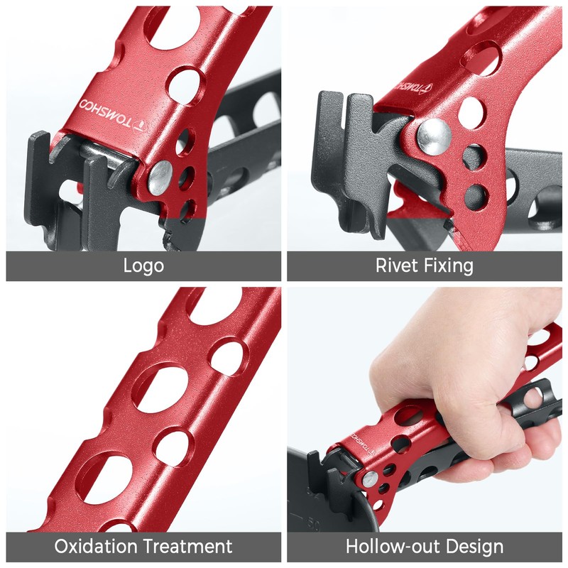 HXBER Aluminum Pot Lifter Camping Pot Pan Grip Handle Outdoor