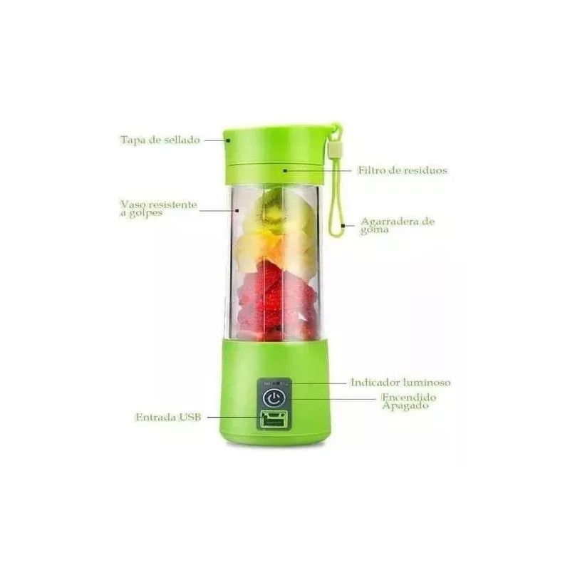 Total Supplier Vaso Licuadora Portatil Jugos, Licuados, Comida Bebé, Viaje