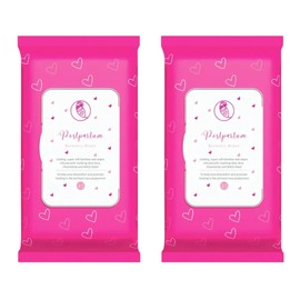 Ninja Mama Postpartum Perineal Care Cooling Pad Liners. Soothing Witch Hazel Wipes with Aloe and Chamomile for Post Partum Relief After Birth Tears and Haemorrhoids. Postpartum Essentials Twin Pack (2 X 45 Wipes)
