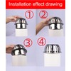 NACX 75mm / 2.9” Stainless Steel Dome Floor Drain Cover,