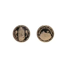 Arras Matrimoniales de baño de Oro 24K con Cofre y estuche, Wedding Coins Boda (Virgen Completa)