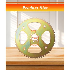 Upgrade 420 Chain 60T 6 Holes Sprocket # 40 41 420 Fits for Coleman CT100U CC100X Baja Doodle Bug DB30 Motovox MBX10 Mega Moto MMB80 105 Mini Bike