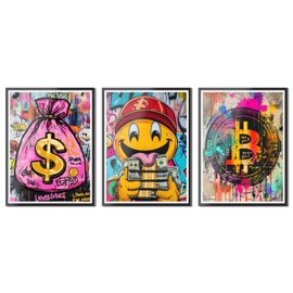 HK Studio Money Poster, Posters for Room Aesthetic - Money Decor, Unframed 3pcs 13" x 17"