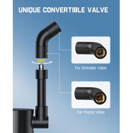 Fanttik X9 Ace Mini Bike Pump, 32s Fast Inflate Bike Pump with Gauge, 150PSI Electric Air Pump with Presta and Schrader Valve, Suitable for Mountain Bike, Road Bike, Electric Bike, MTB