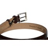PASQUALE CUTARELLI Mens Crocodile Pattern Italian Leather Belt Brown Large