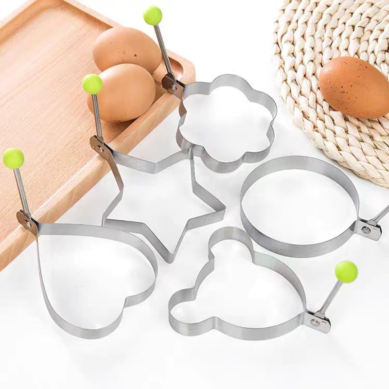 Fried Egg Mould, Pack of 8 Pancake Shape Egg Ring,