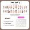 GZMAYUEN Pack of 24 Press on Nails - Leopard Artificial