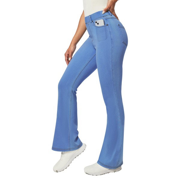 Heathyoga Flare Jeans for Women Trendy Stretchy Bell Bottom Jeans