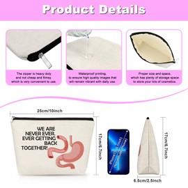 Gfhzdmf Surgery Gastric Awareness Gift Makeup Bag Gastric Sleeve Medical Gift for Docter Sister Mom Aunt Cosmetic Bag with Zipper Christmas Birthday Gifts for Patient Zipper Travel Pouch