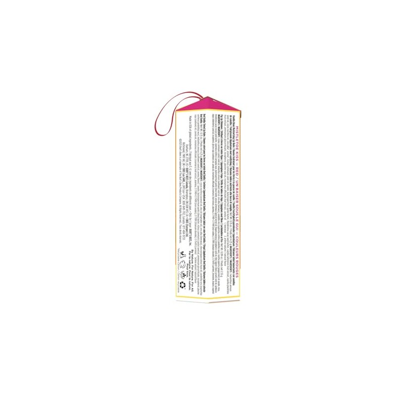 BURTS BEES Mistletoe Kiss - Kit de regalo navideño rojo,