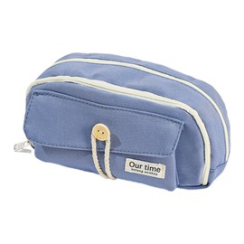 Pencil Case, Large Capacity Pencil Case for Children, Students, Girls, Boys, Multifunctional Pencil Case for School, Office, Makeup, Blue