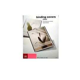 A4 200 Micron Transparent Clear Cover Comb Wire Binder Machines (20)