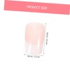 Healeved 1set Nails Flower Design Sweet French Style Fake Nails