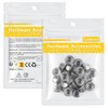 Caianwin Pack of 20 Flange Nuts M6 Nuts DIN 6926