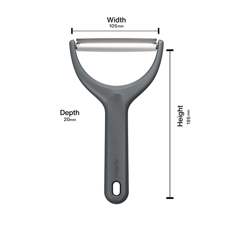 Zyliss Wide Peeler, Extra Sharp for Large Fruit and Vegetabes