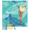 Asciugamano da spiaggia in microfibra - 210 x 200 cm