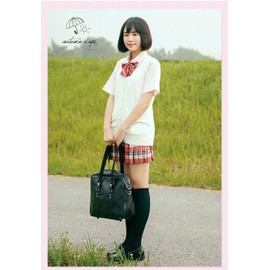 Mocoecole Open Front, V-Neck, School Vest, Cotton, Knit, Girls, Boys, High School, Student Uniform, Sleeveless, Cardigan, Solid Color, Loose Fit, For Men and Women, white (off-white)