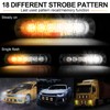 20 Pack LED Emergency Strobe Lights 6 LED Amber White