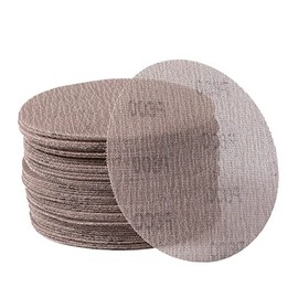 800GRIT 50pcs 5-Inch Mesh Abrasive Sanding Discs Hook & Loop Sandpaper, Dust Free Anti-Blocking Net Sandpaper Sheets for Auto Body, Wood, Drywall, Metal