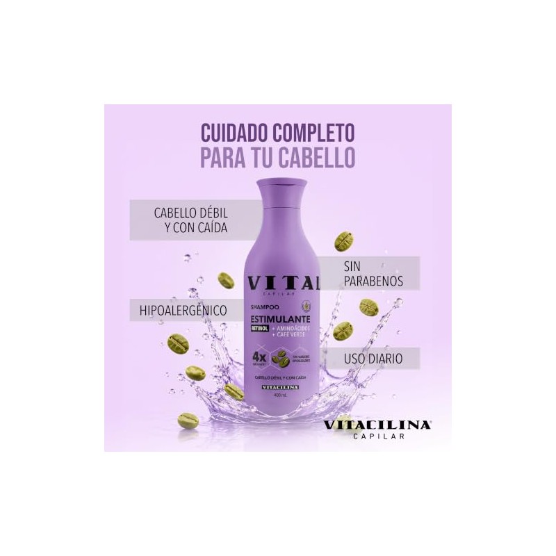 Shampoo Estimulante Retinol 400 ml