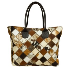 M&K CLOTHING Luxurious Cowhide Tote Bag for Women - Genuine Leather Weekender Bag Shopper Handbag Travel Purse