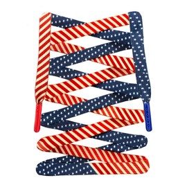 LitLaces - American Flag Shoelaces Durable Shoelaces, Stars and Stripes Design - Perfect for Patriotic Events