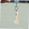 Gatuida Skeleton Keychain Multipurpose Spine Model PVC Pendant for Keyring