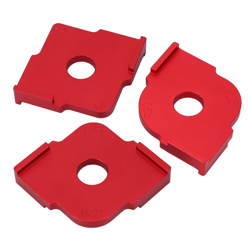 3PCS Radius Jig Router Template Handheld Aluminum Alloy Rust Proof