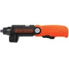BLACK+DECKER Cordless Screwdriver with LED Light 4V MAX, Electric Screwdriver