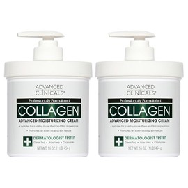 ADVANCED CLINICALS 2 PACK SET - CREMA CORPORAL COLAGENO RESCATE DE LA PIEL CON TE VERDE, ALOE VERA Y MANZANILLA 454GRCU                               