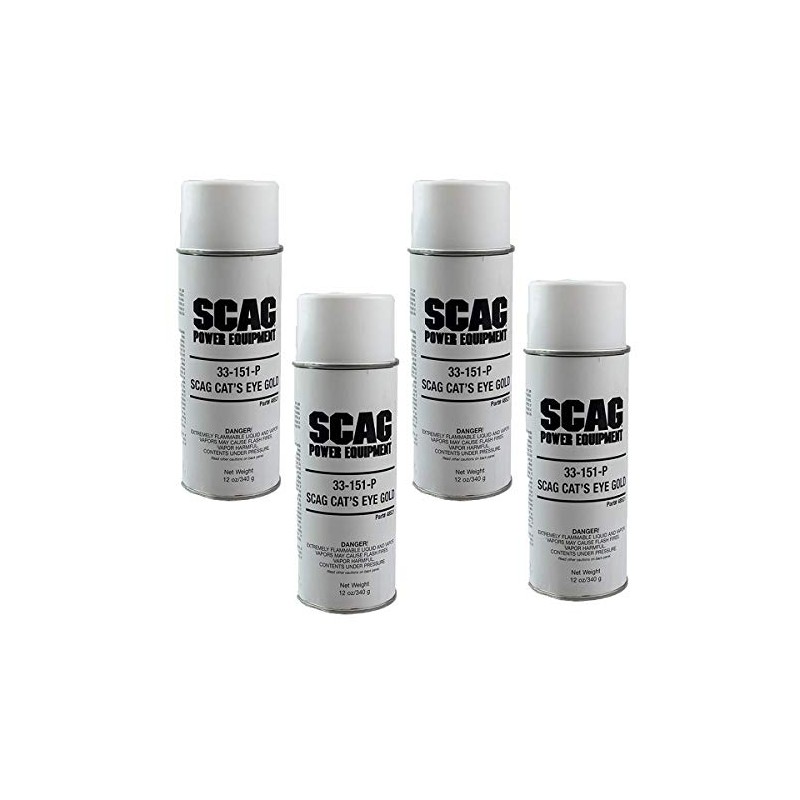 Scag 4PK Genuine OEM 12oz Can Orange Cat's Eye Gold