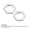 PATIKIL 10pcs M16 x 1.0 Steel Hex Nuts Metric Thread