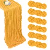 6 Pack Gold Cheesecloth Table Runner 10ft Boho Gauze Fabric