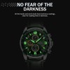 NAVIFORCE Sport Watches for Men Analog Quartz Chronograph Leather Strap
