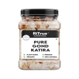 Ritrue Superfoods - Gond Katira Pure (Edible Gum) - 300 Gm - tragacanth Crystals | 100% Natural | badam Pisin Almond Gum
