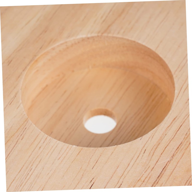 Levemolo Lamp Parts Solid Wood Lamp Base Round Wooden Lamp