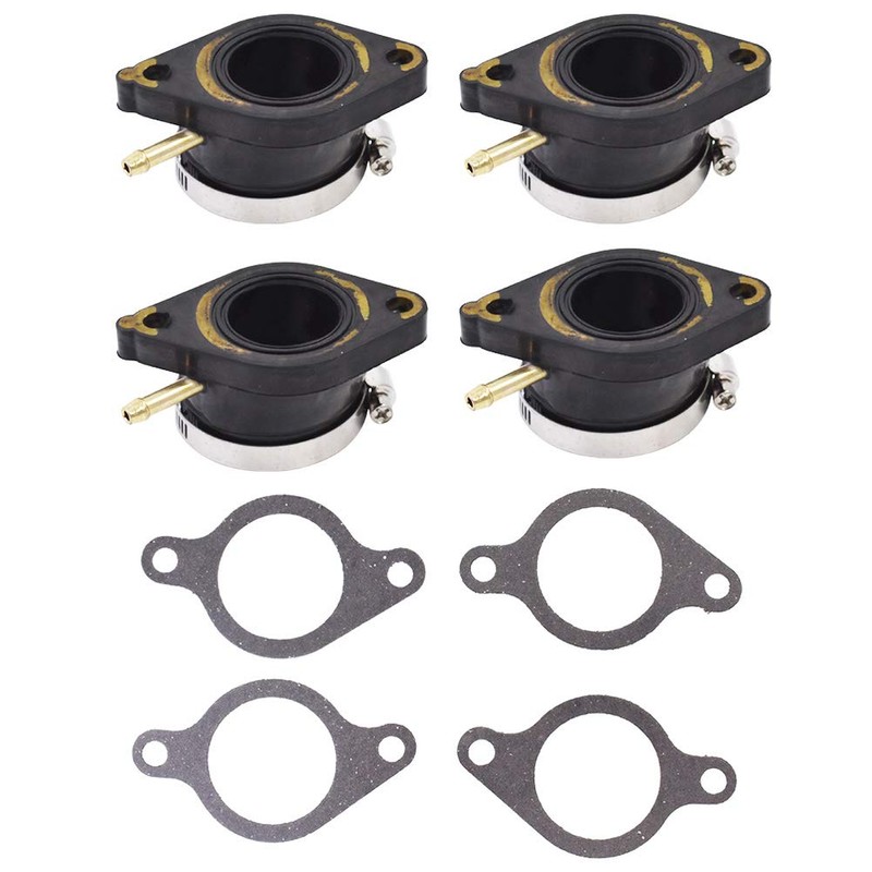 ALL-CARB 4 x Carburetor Intake Boot Set Replacement for Yamaha