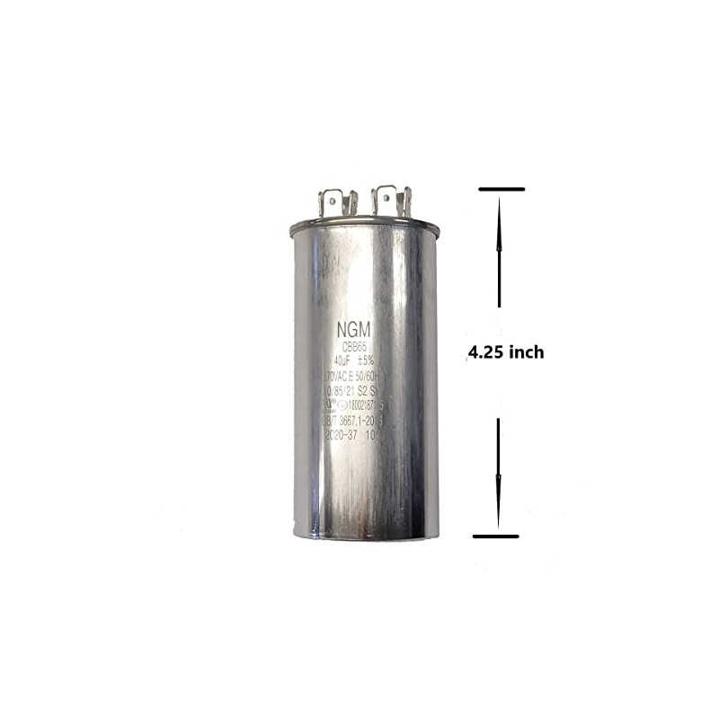 Motor de condensador redondo 40 uF MFD 370V
