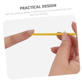 Baluue 300pcs Orange Manicure Sticks Diamond Point Nail Cleaning Rods for Cuticle Removal Professional Manicure Supply for Home and Salon Use