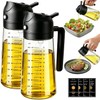 Poshetion 2-in-1 Olive Oil Sprayer - 16oz Leak-Proof Dispenser