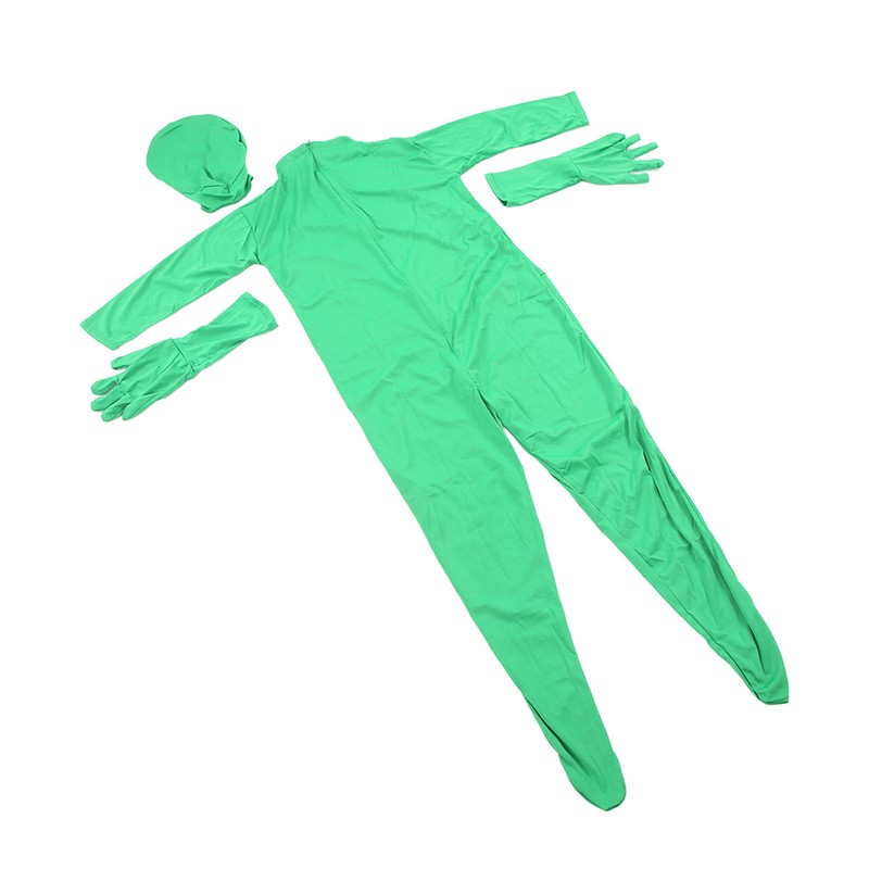 Green Screen Bodysuit Body Suit Full Body Split Design for