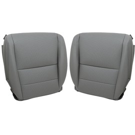 Priprilod Driver and Passenger Side Bottom Replacement Seat Cover Gray Perforated Center Fit for Acura TL 2005 2006 2007 2008