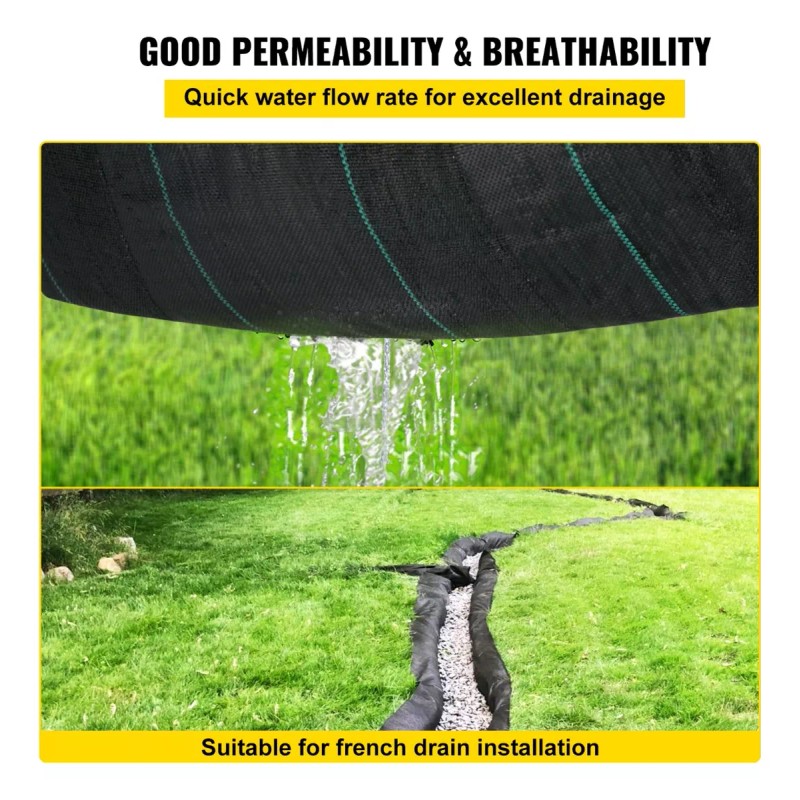 Vevor Geotextile Driveway Fabric 12.5 X 30 Ft Pp Fabric