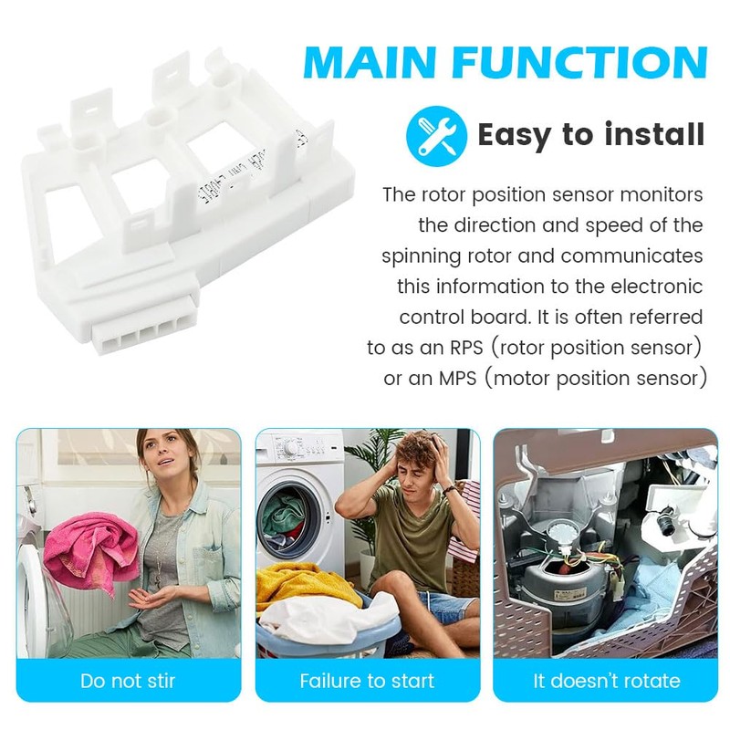 6501KW2002A Washer Motor Rotor Position Sensor Switch for Kenmore for
