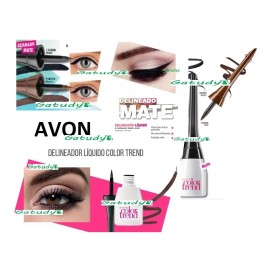Set De 4 Delineador Liquido Para Ojos Mate Avon