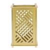 3set Pen Holder Golden Appearance Electroplating Quadrate Educational DIY Assembly