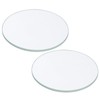PATIKIL 1.51x0.06 Dia Flashlight Glass Lens, 2 Pcs Polished Edge