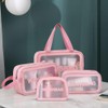 Aucuu Travel Toiletry Bag, Transparent Cosmetic Bag, PVC Toiletry Bag